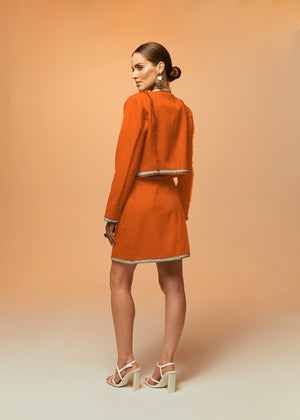 Scarlett Mini Skirt - Orange