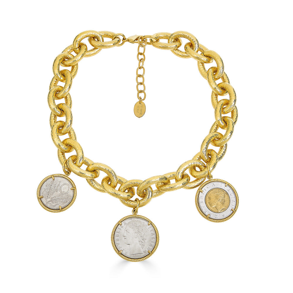Madeleine Three Coin Necklace