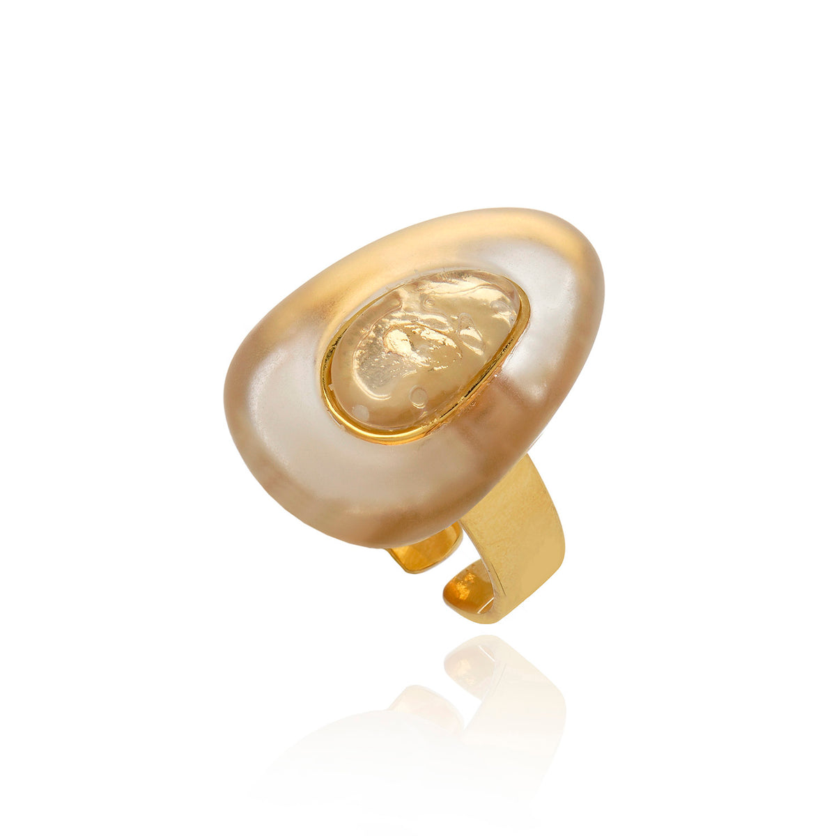 Resin Drop Ring Clear