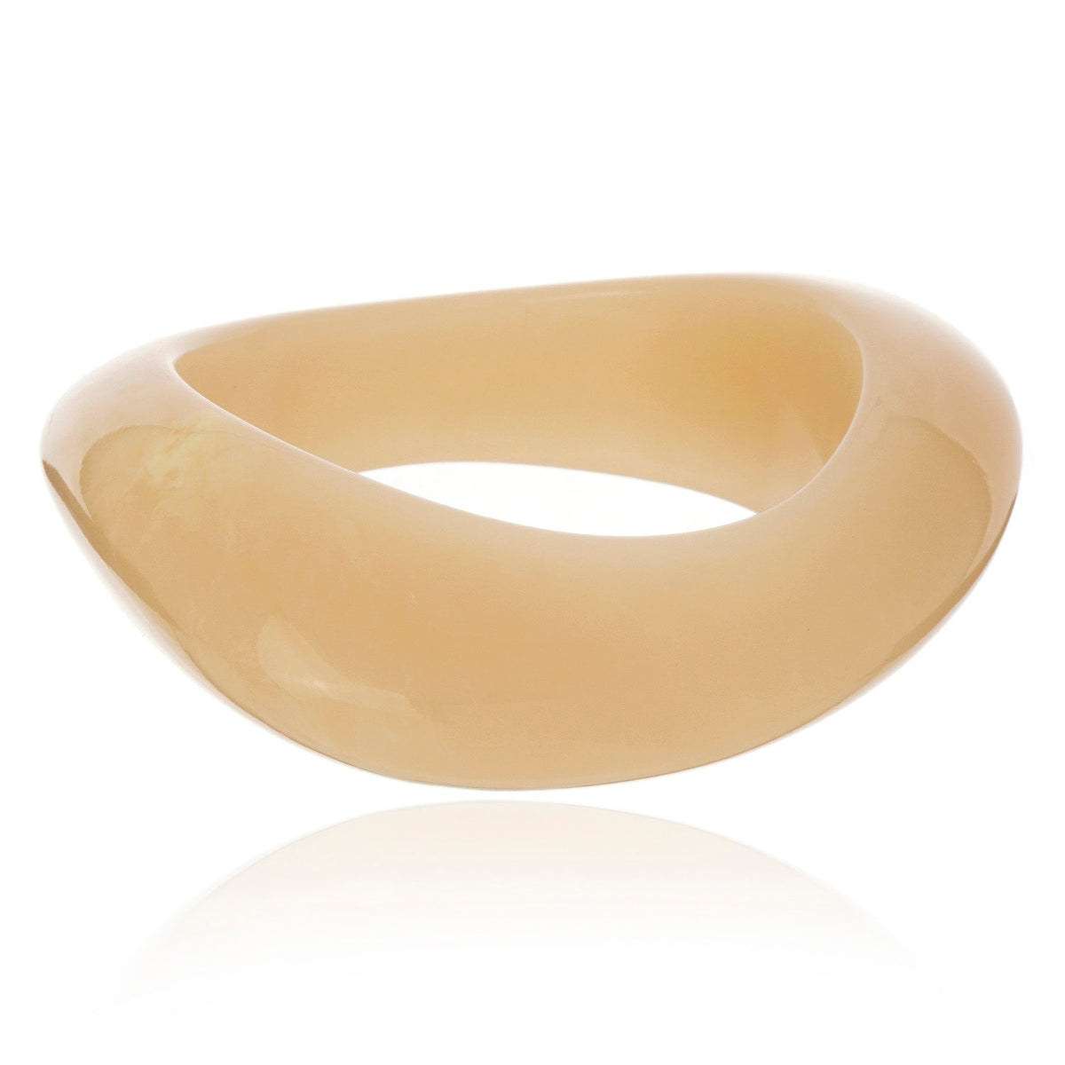 Max Wave Resin Bangle - Sand