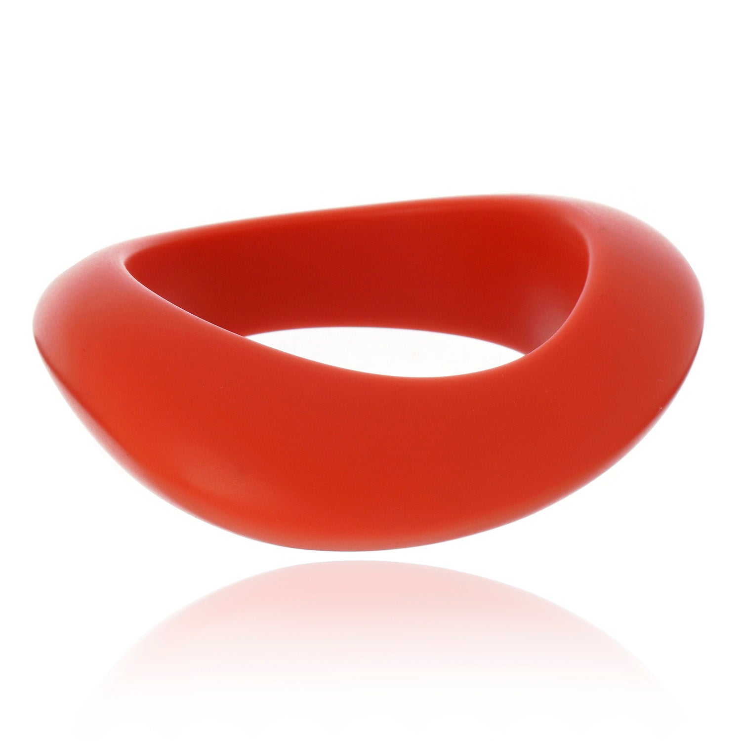 Max Wave Resin Bangle - Coral