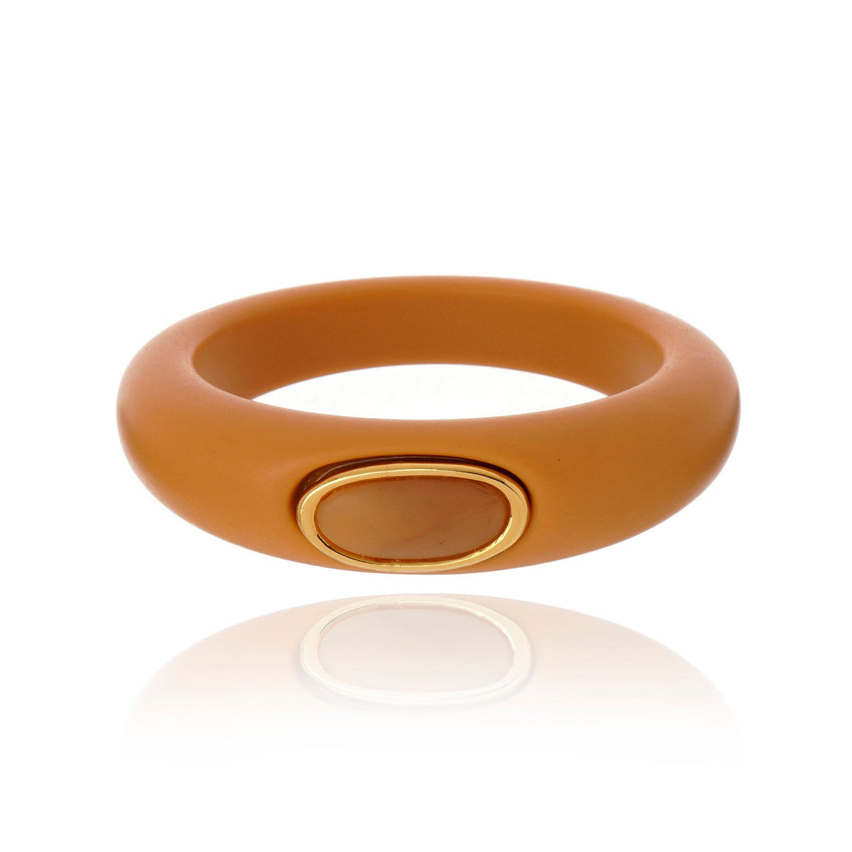 Resin Drop Bangle - Beige