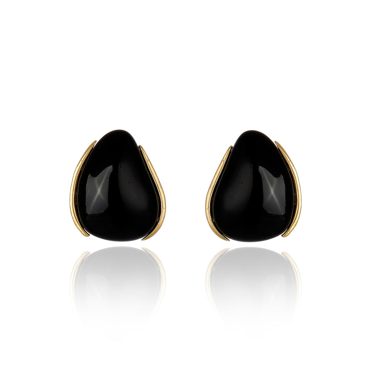 Organic Resin Stud - Black