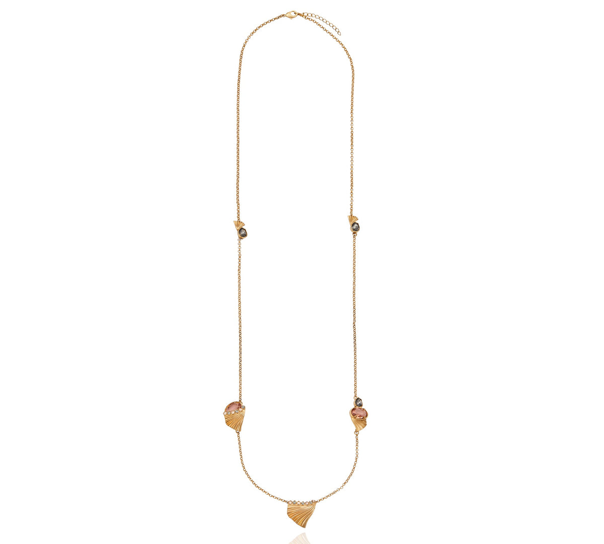 Milano Long Necklace - Peach