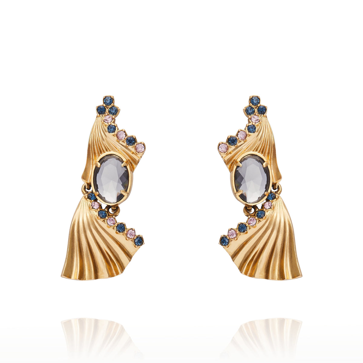 Milano Double Earring - Black Diamond