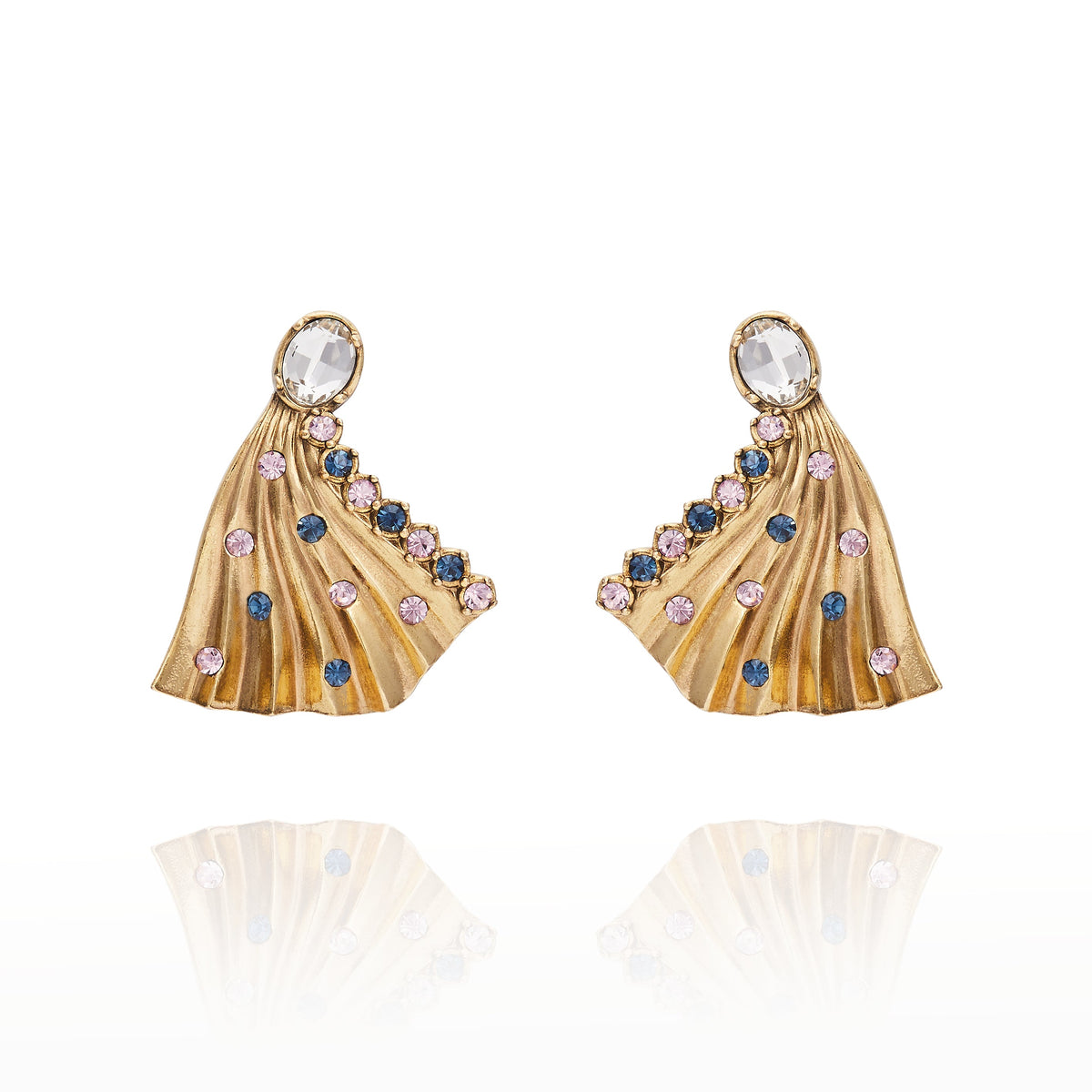 Milano Fan Earring - Pink