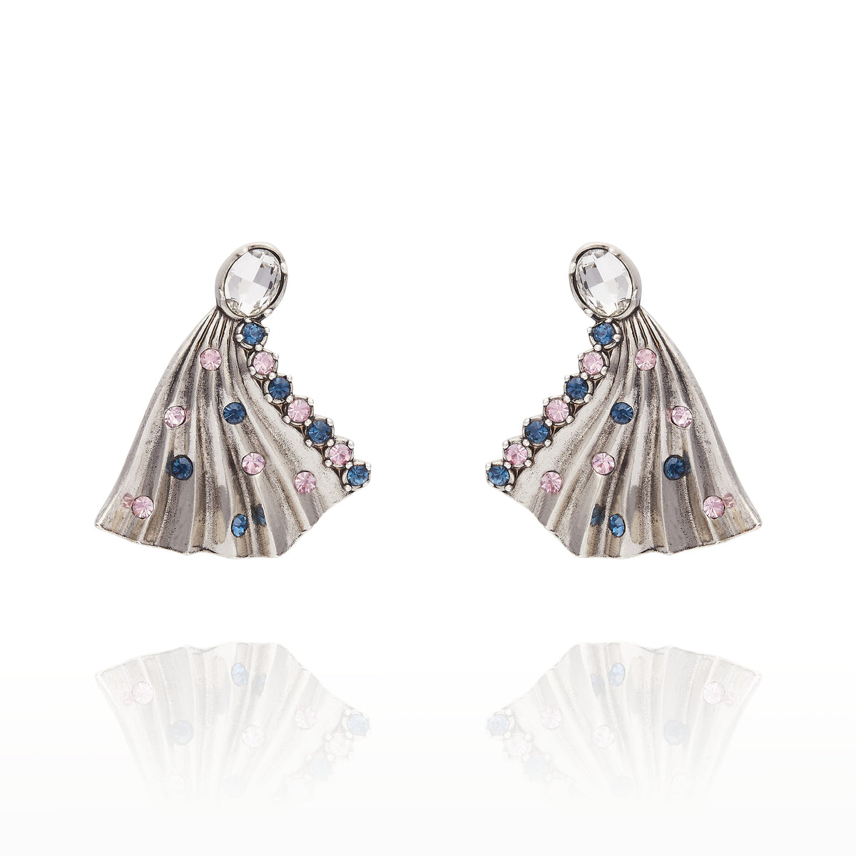 Milano Fan Earring - Crystal