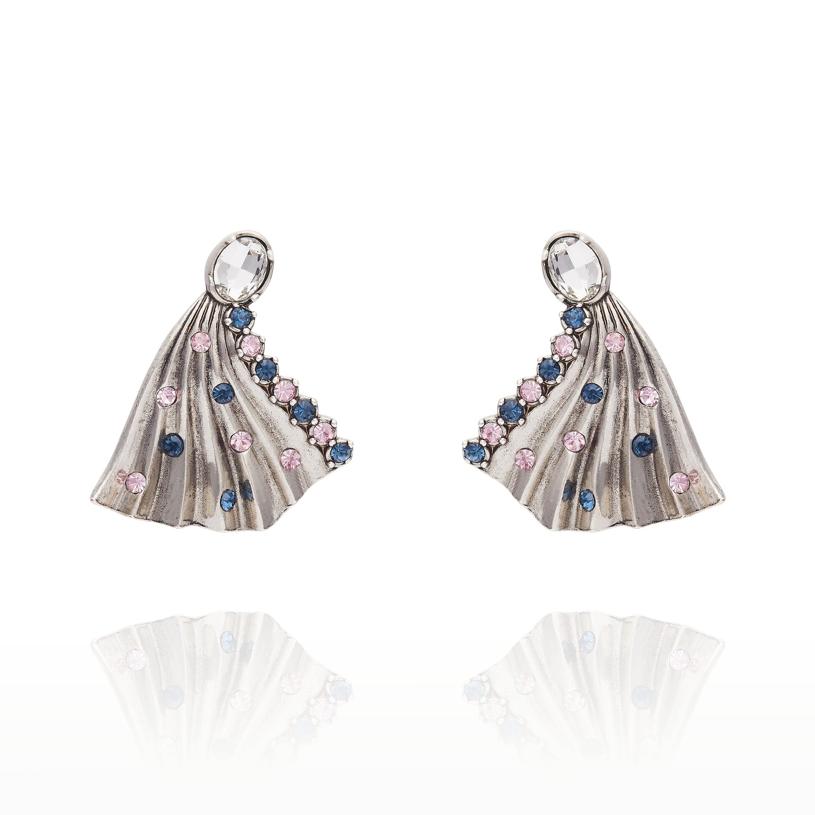 Milano Fan Earring - Crystal
