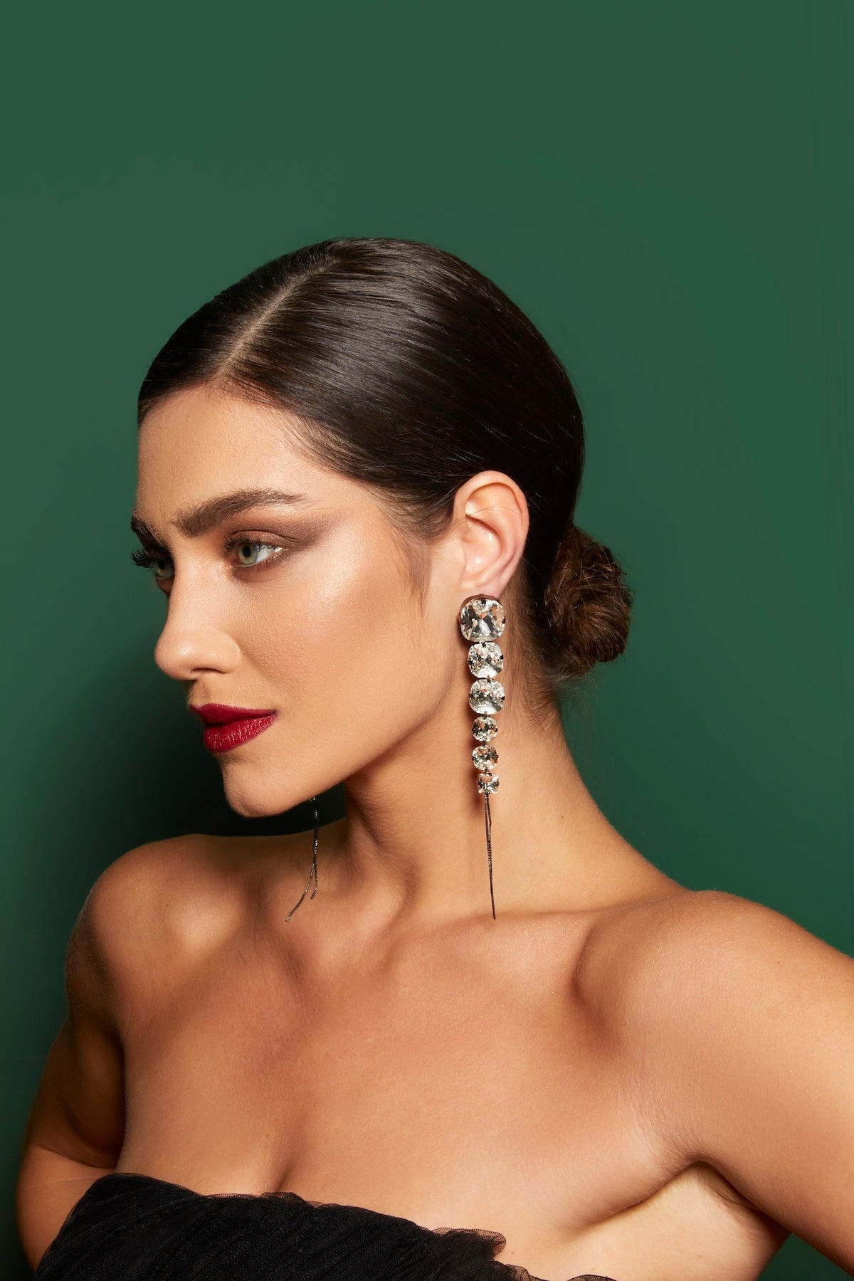 Liberty Stone Earring Graphite