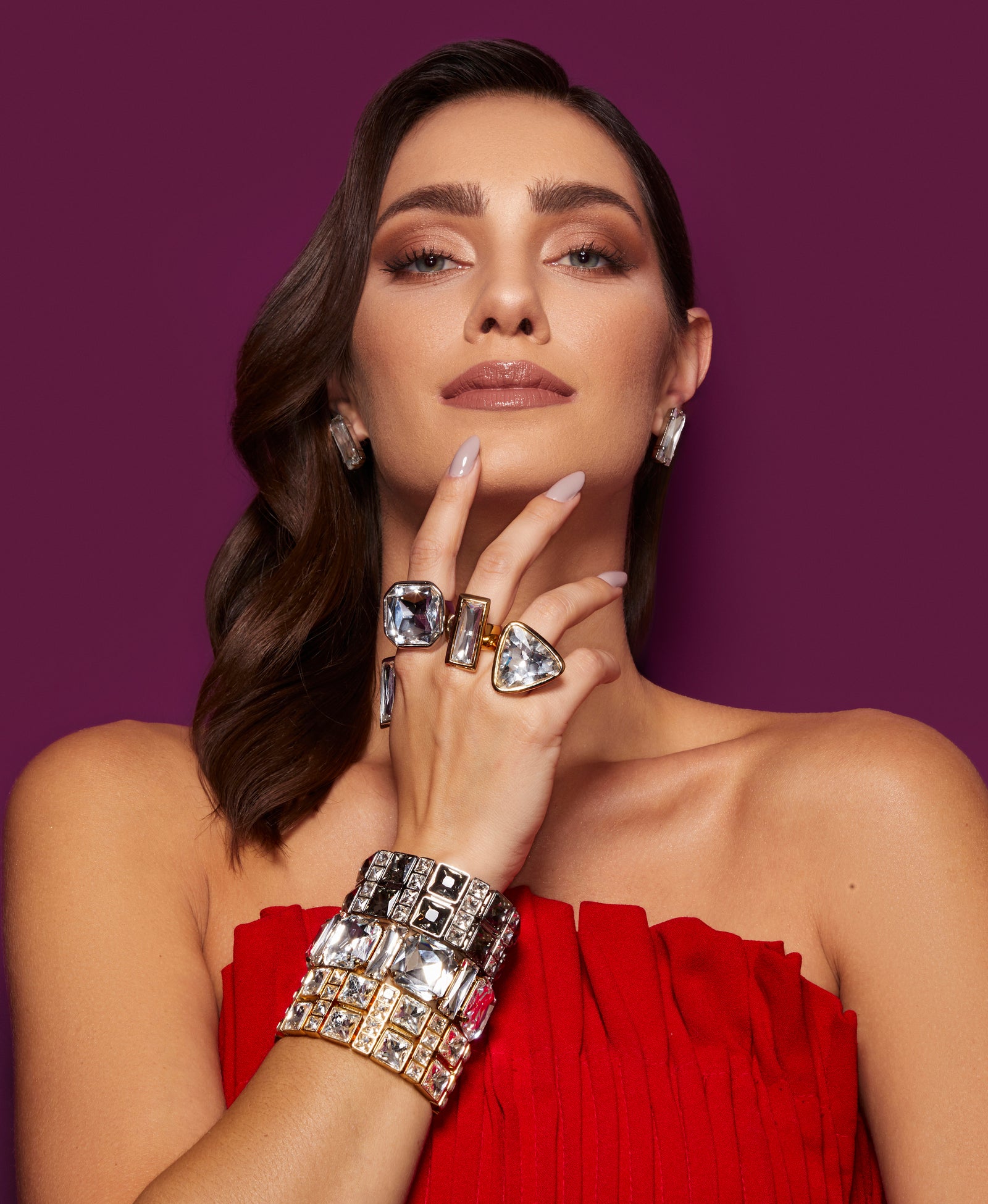 Honor Stone Bracelet Gold