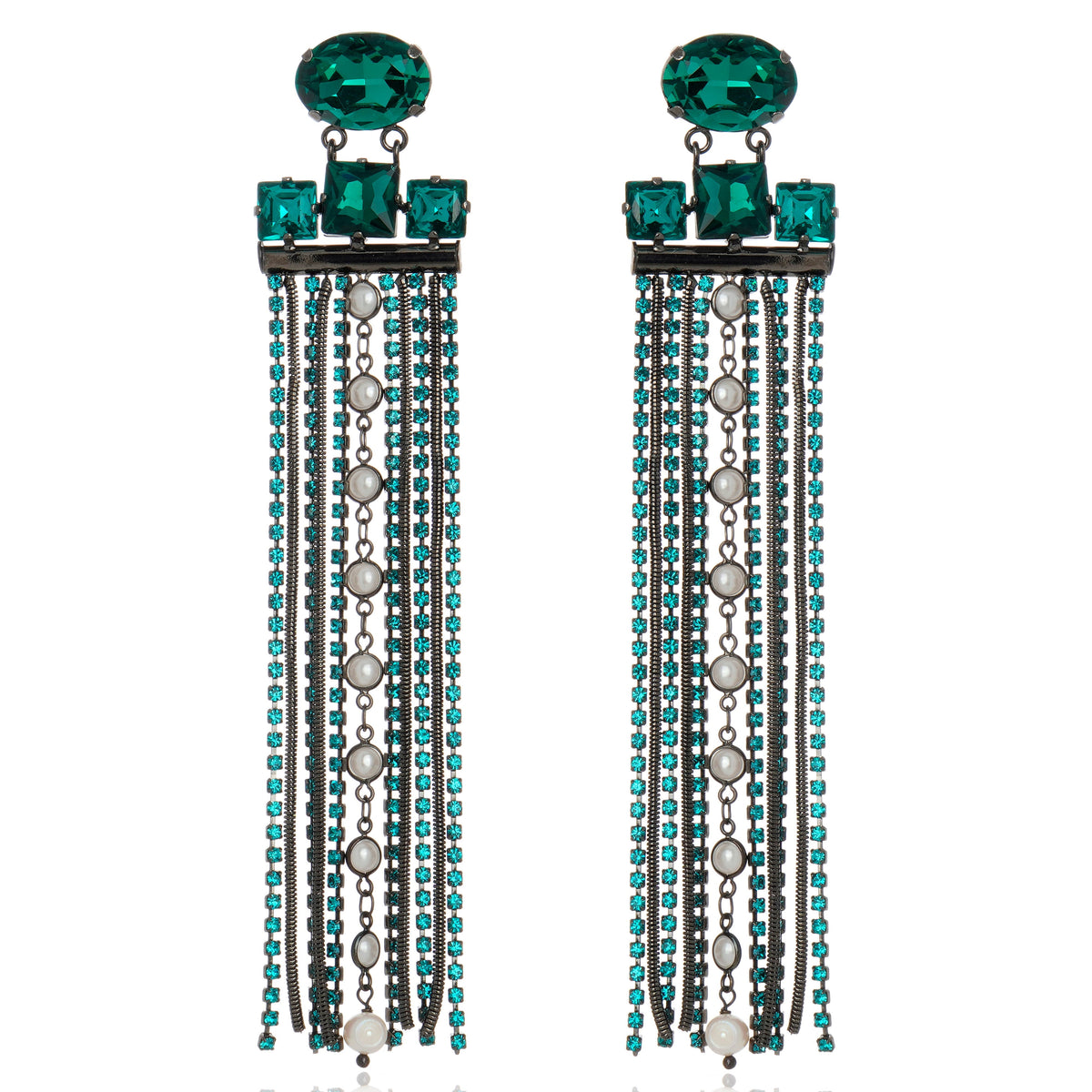 Girandole Earring Emerald