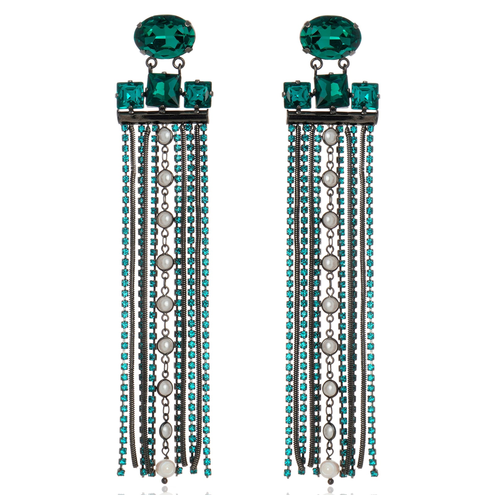 Girandole Earring Emerald
