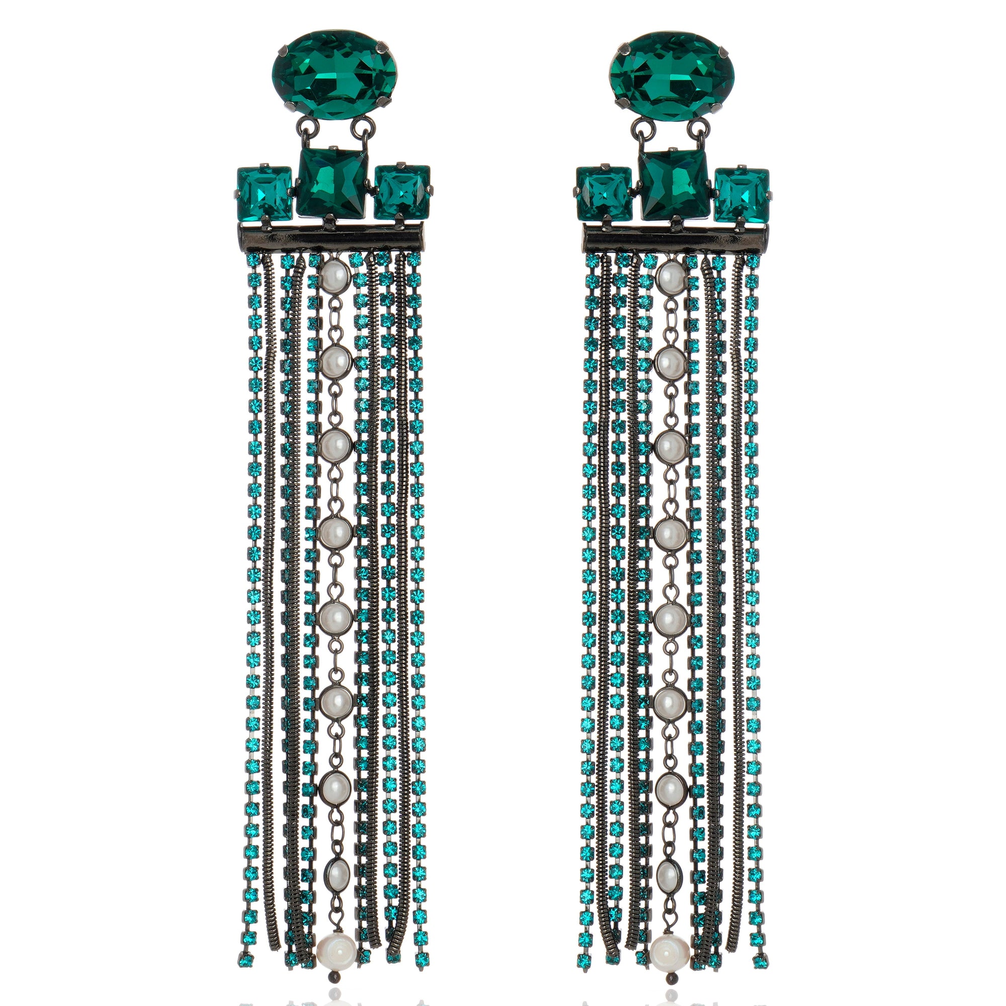 Girandole Earring Emerald