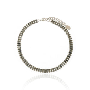 Erica Crystal Necklace - Multi Gold