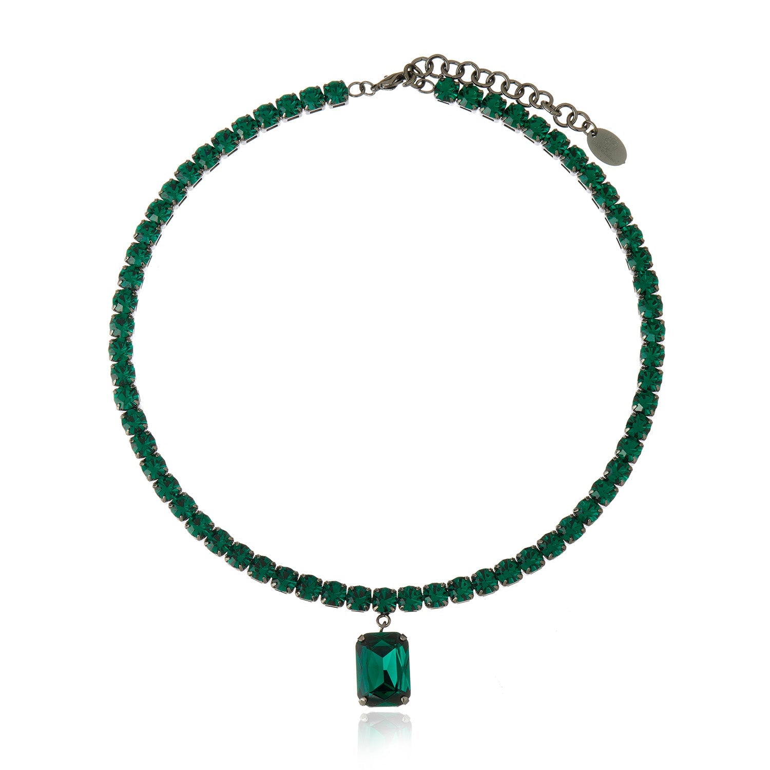 Valentina Necklace - Emerald Graphite