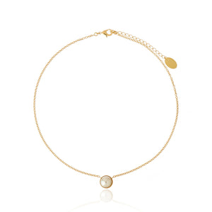 Anais Pearl Necklace - Gold