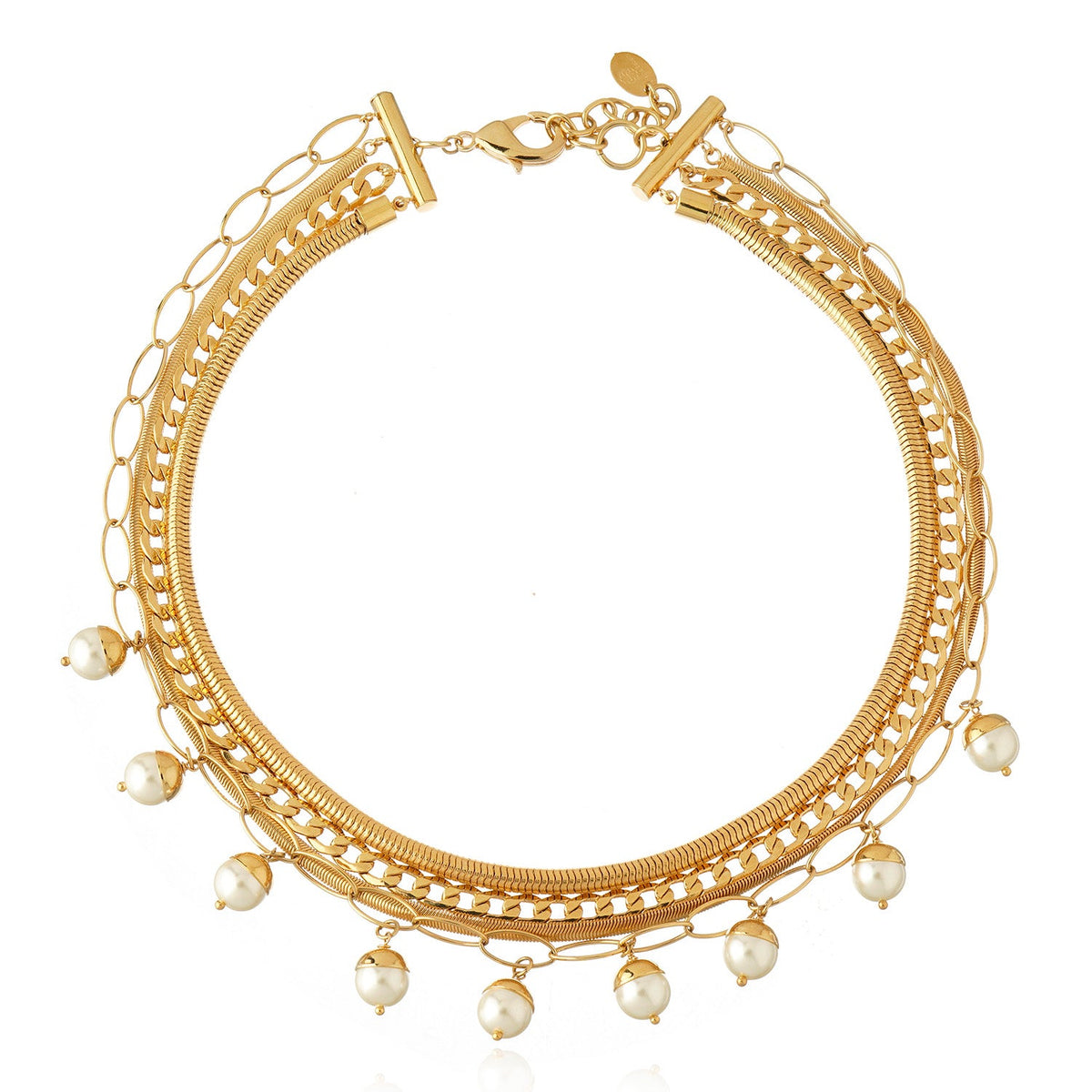 Nice Multi Necklace - Gold
