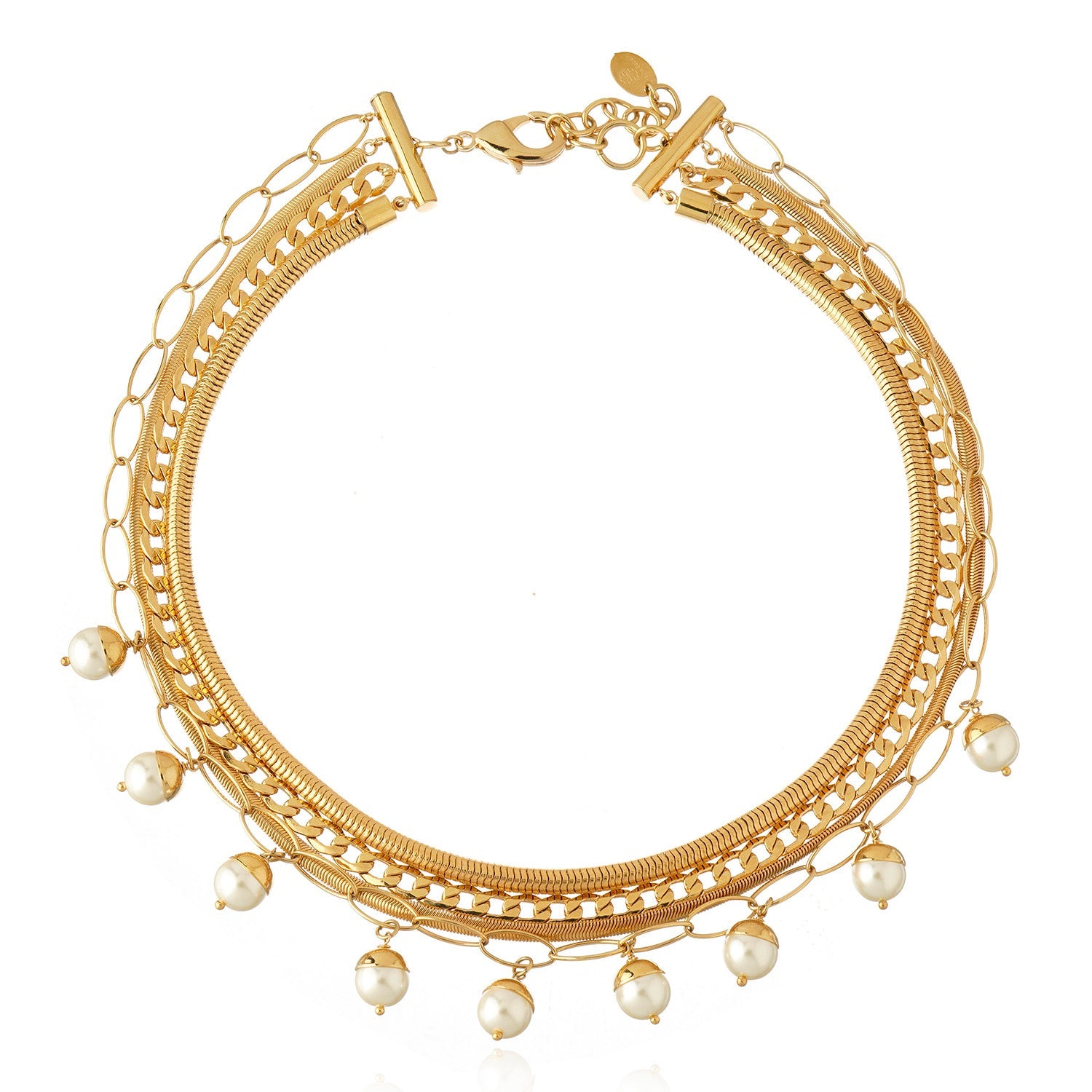 Nice Multi Necklace - Gold