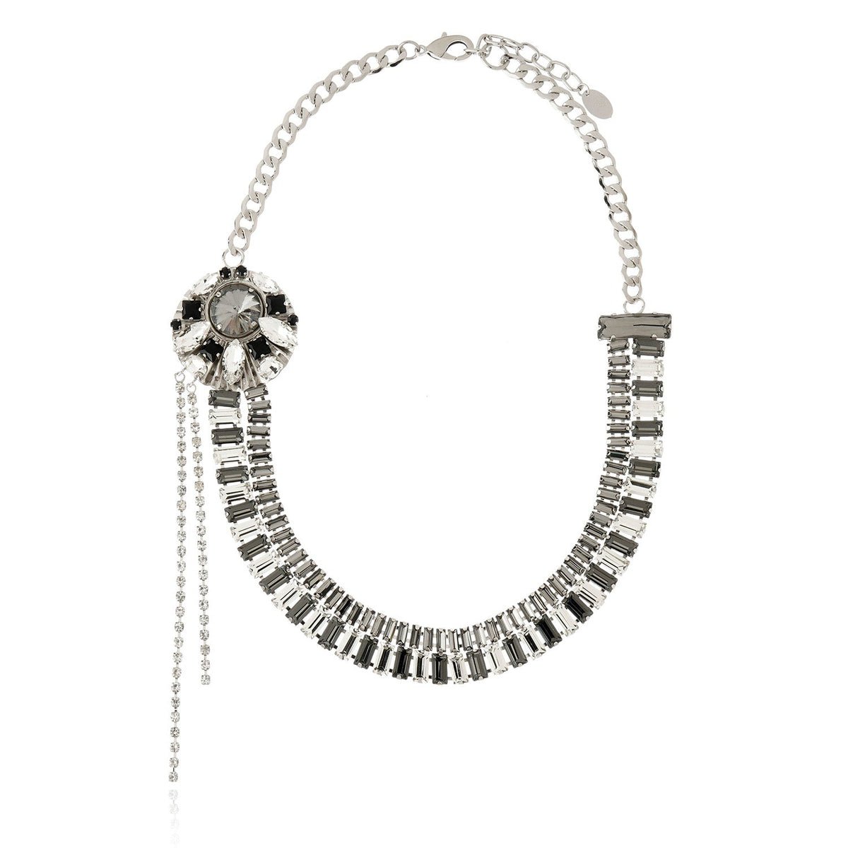 Alya Necklace - Black Diamond Gold