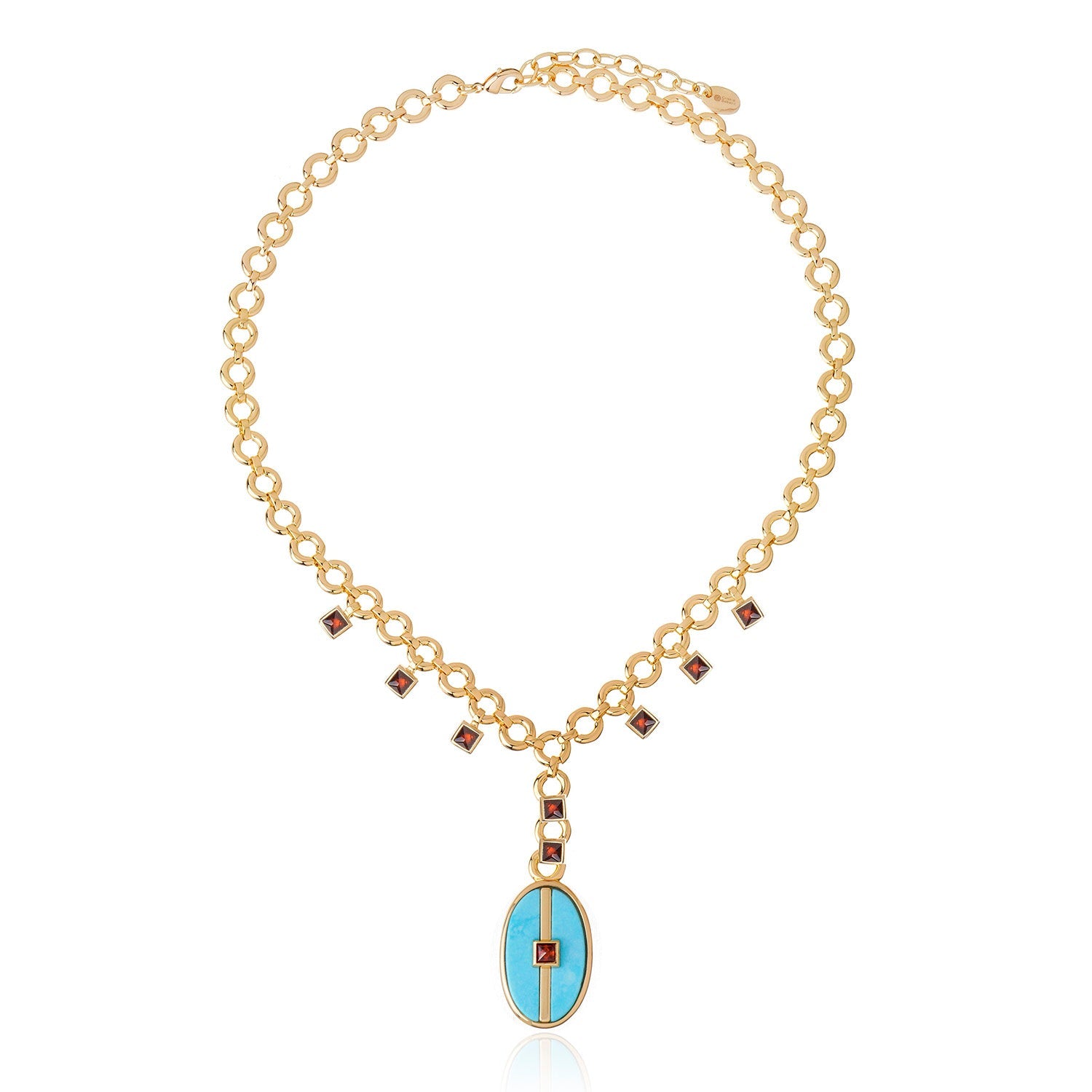 Inspire Pixie Necklace Blue Howlite