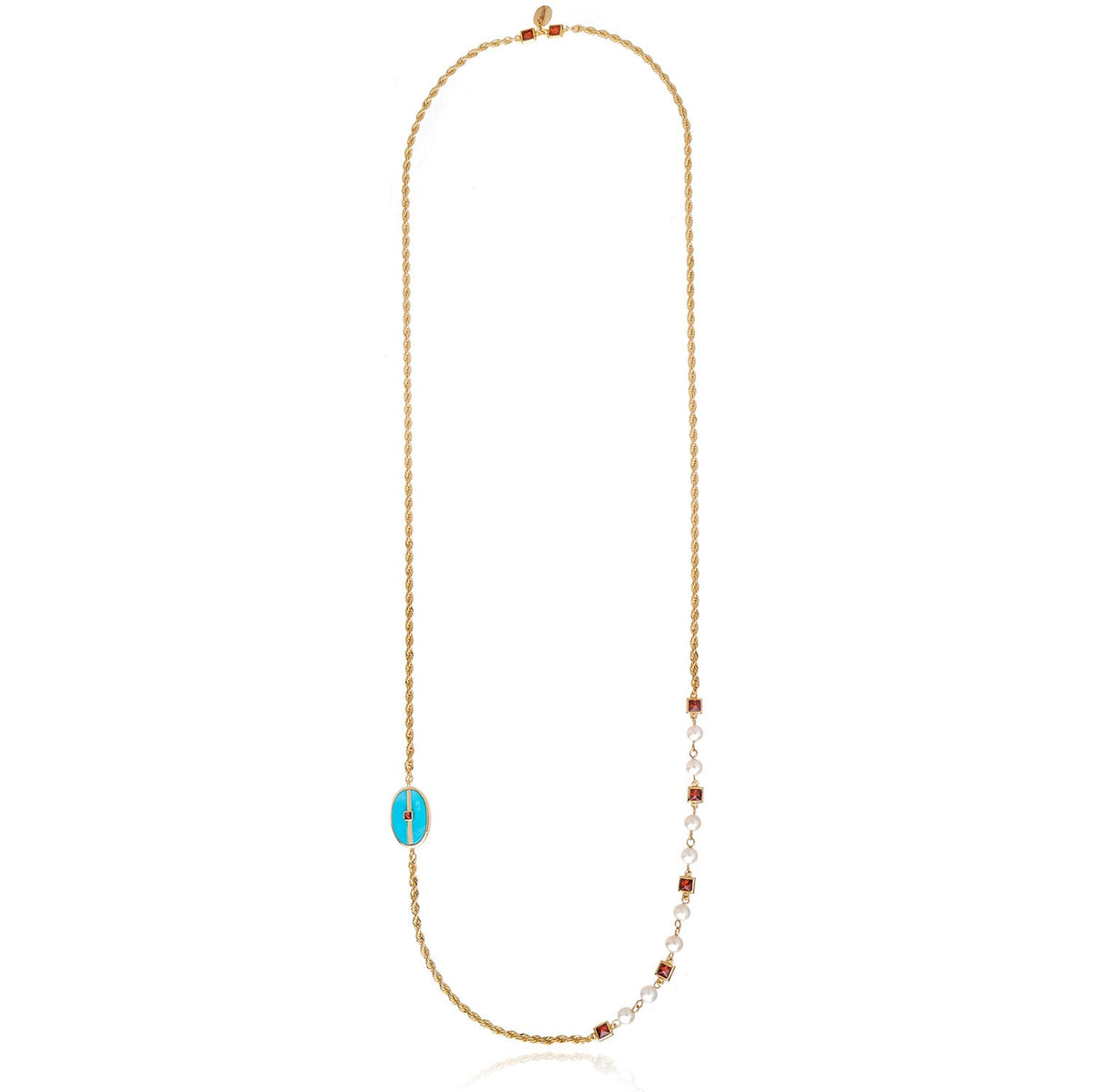 Mini Inspire Necklace Blue Howlite