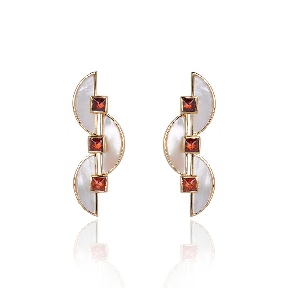 Connection Studs White Mother of Pearl