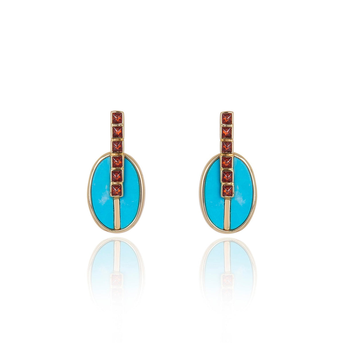 Inspire Drop Stud Blue Howlite