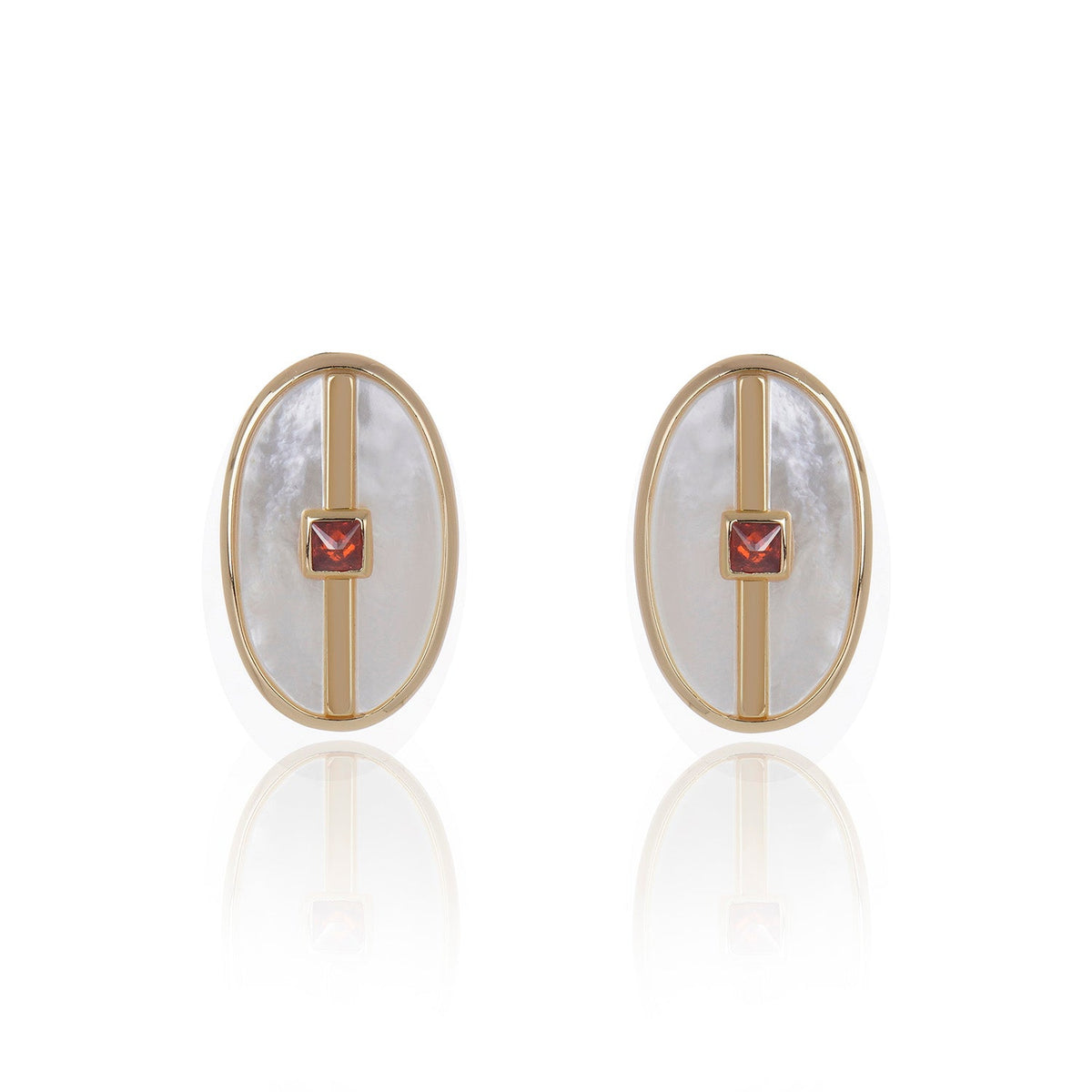 Inspire Earrings White Mother of Pearl