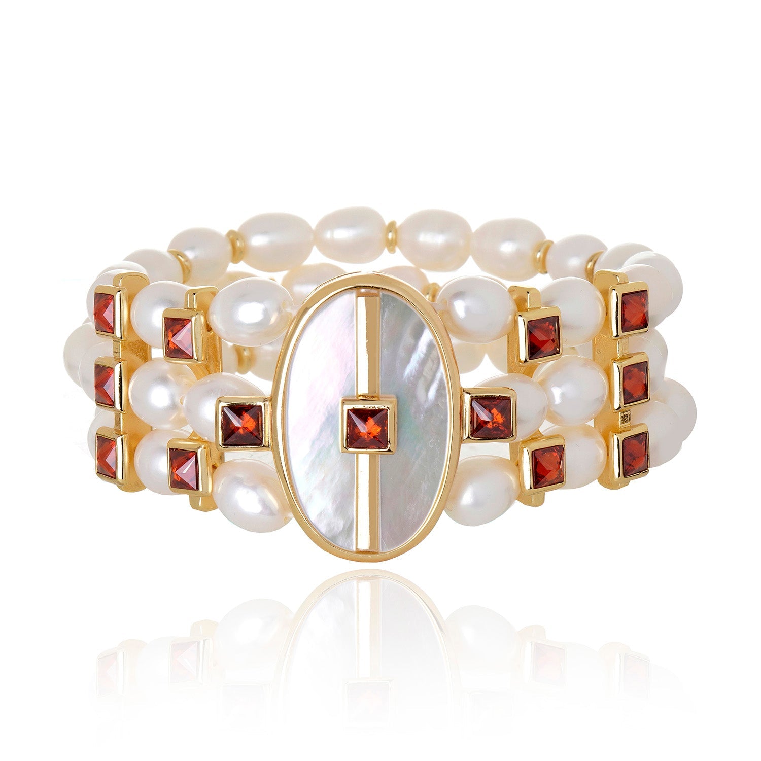 Inspire Pearl Bracelet White Mother of Pearl
