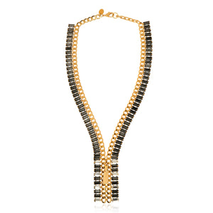 Noble Zipper Necklace Gold - Cristina Sabatini