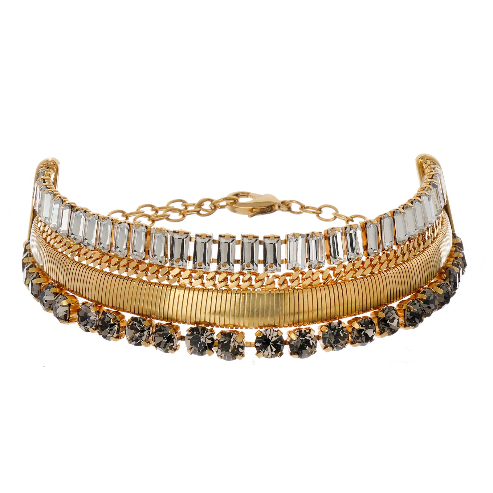 Venus Choker Black Diamond and Gold