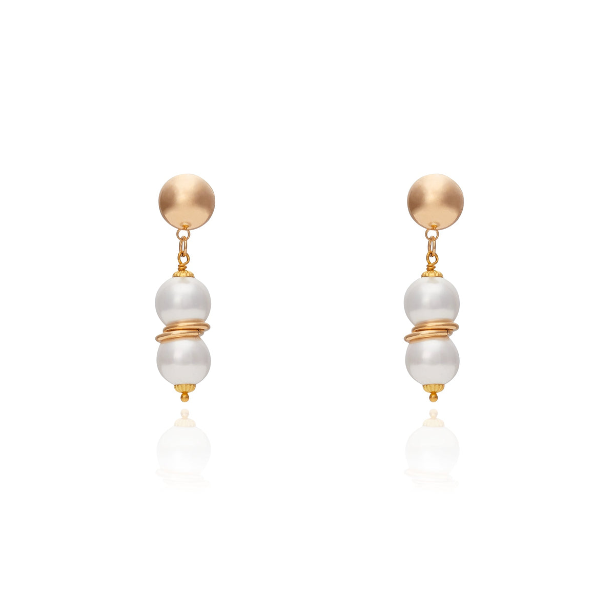 Mini Taj Mahal Earring - Pearl