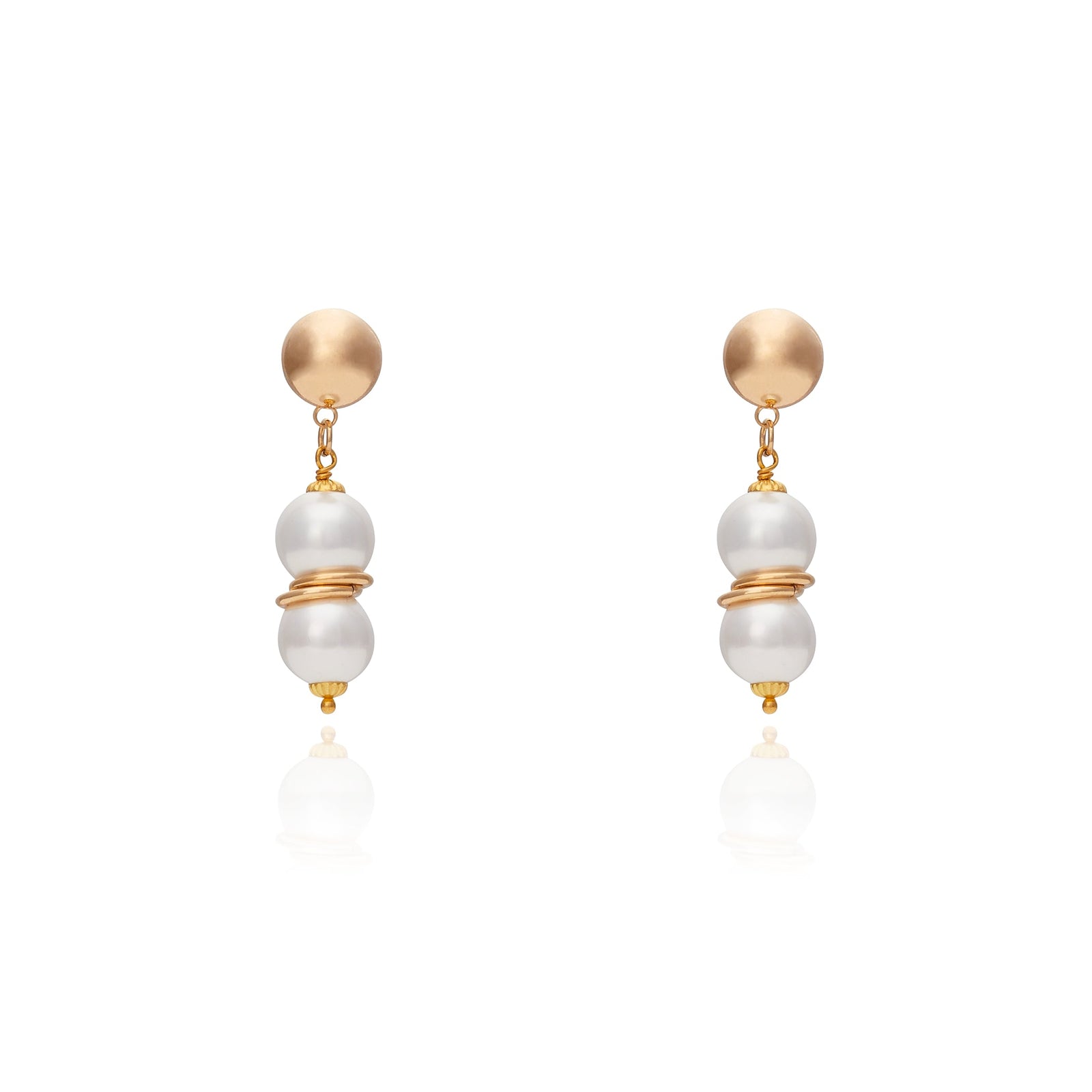 Mini Taj Mahal Earring - Pearl