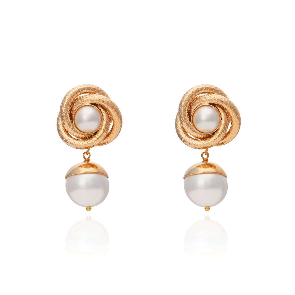 Vietnam Flower Earring 18K Gold Plated