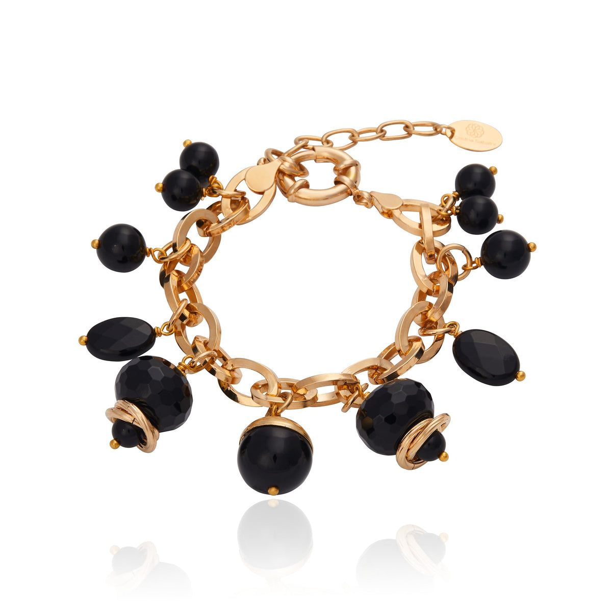 Taj Mahal Charm Bracelet - Black