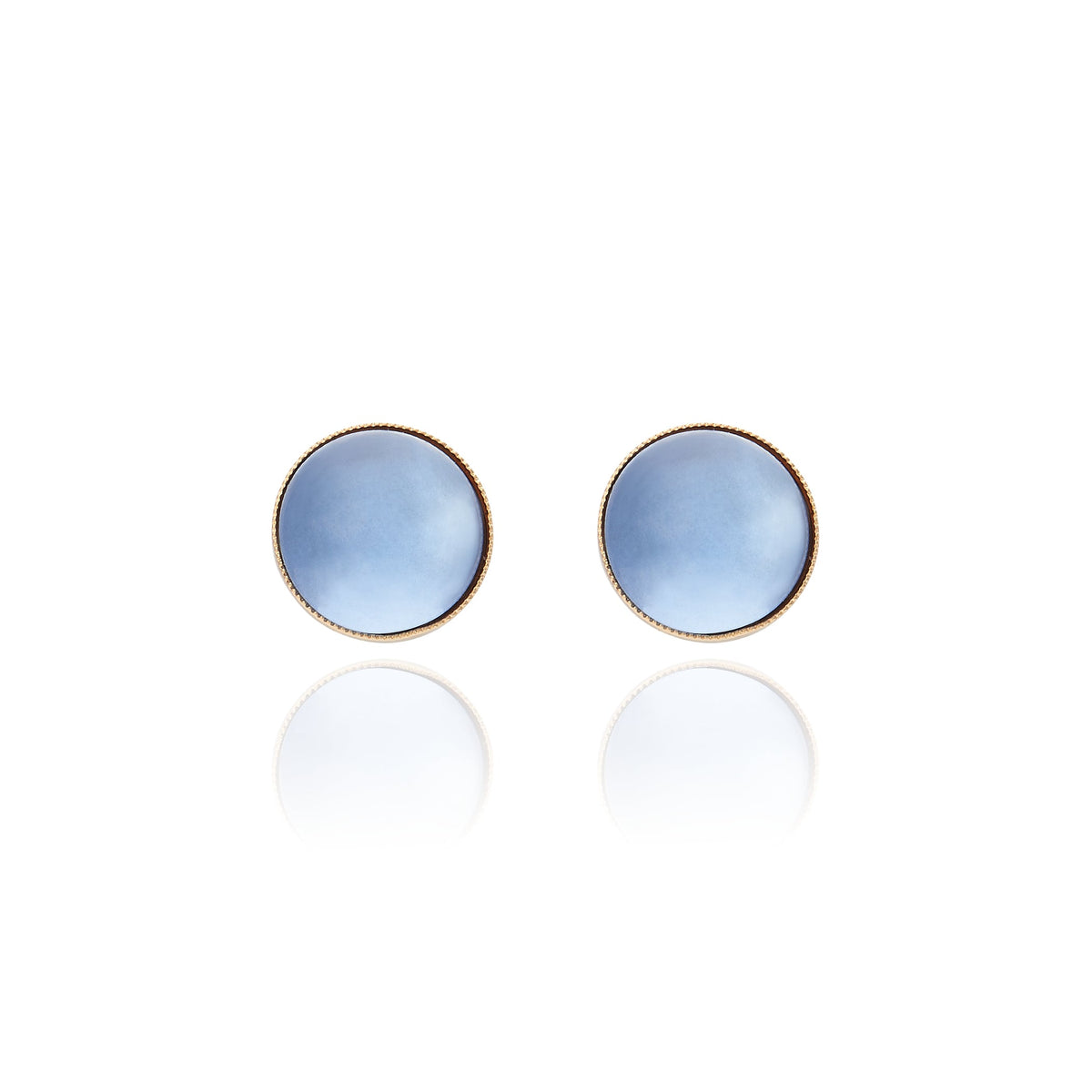 Bali Earring - Blue Cabochon