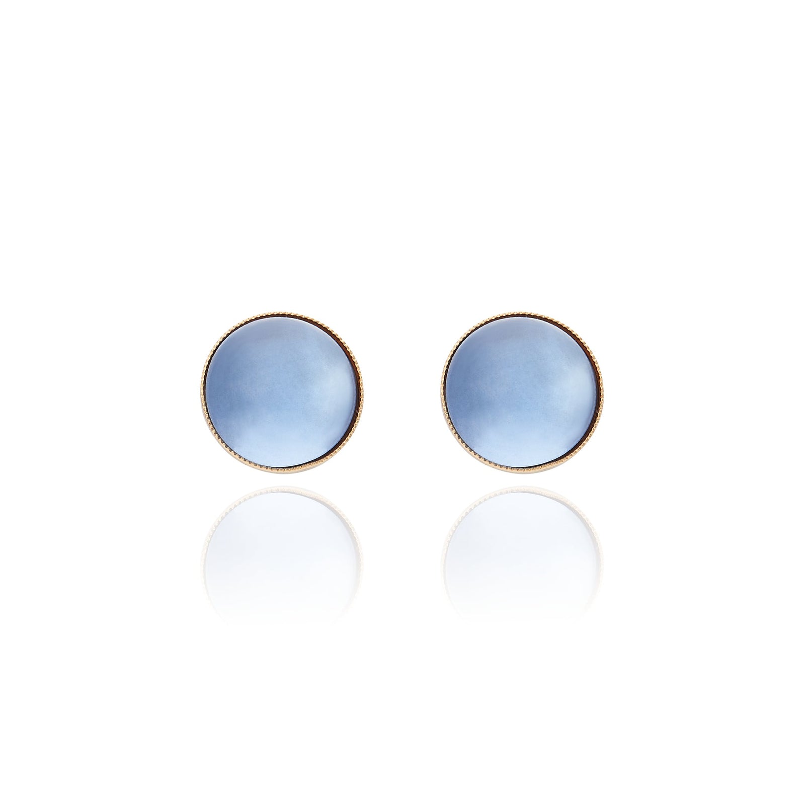 Bali Earring - Blue Cabochon
