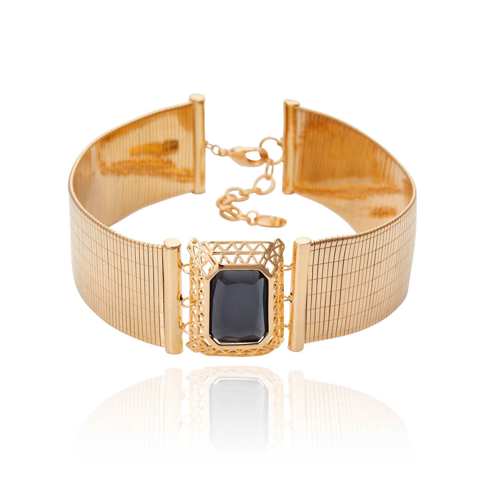 Bali Gem Choker - Black Diamond