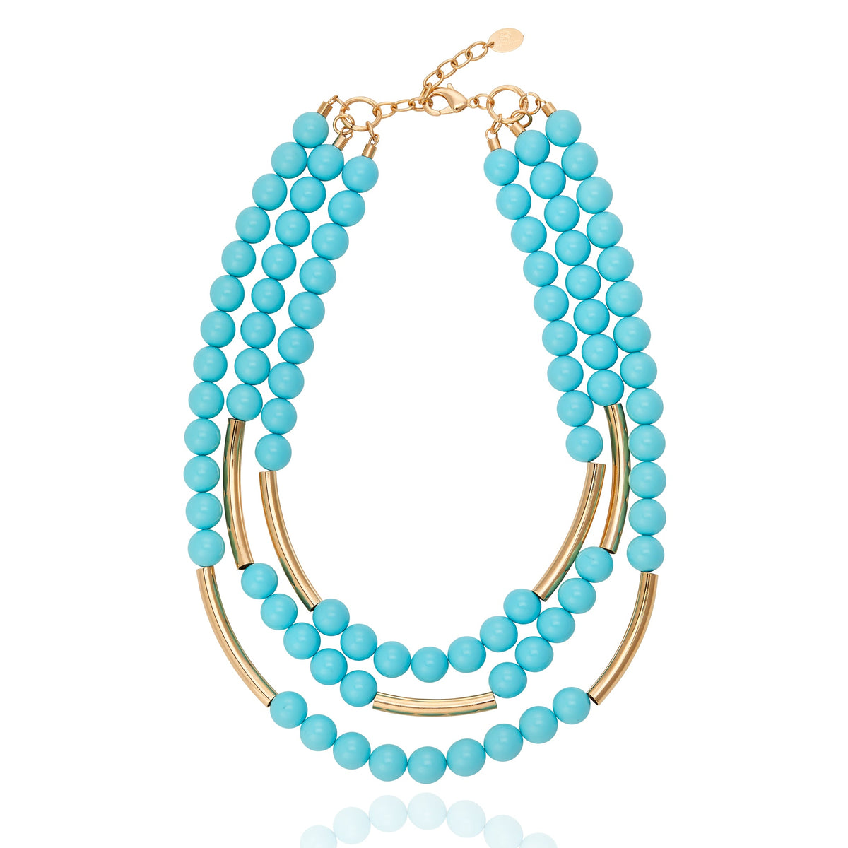 Taj Mahal Trio Necklace -  Turquoise