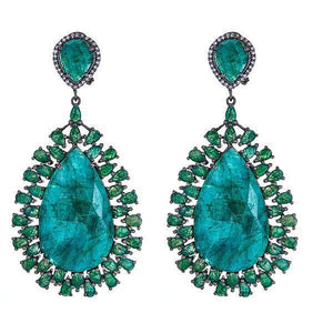 Draco Earrings - Emerald