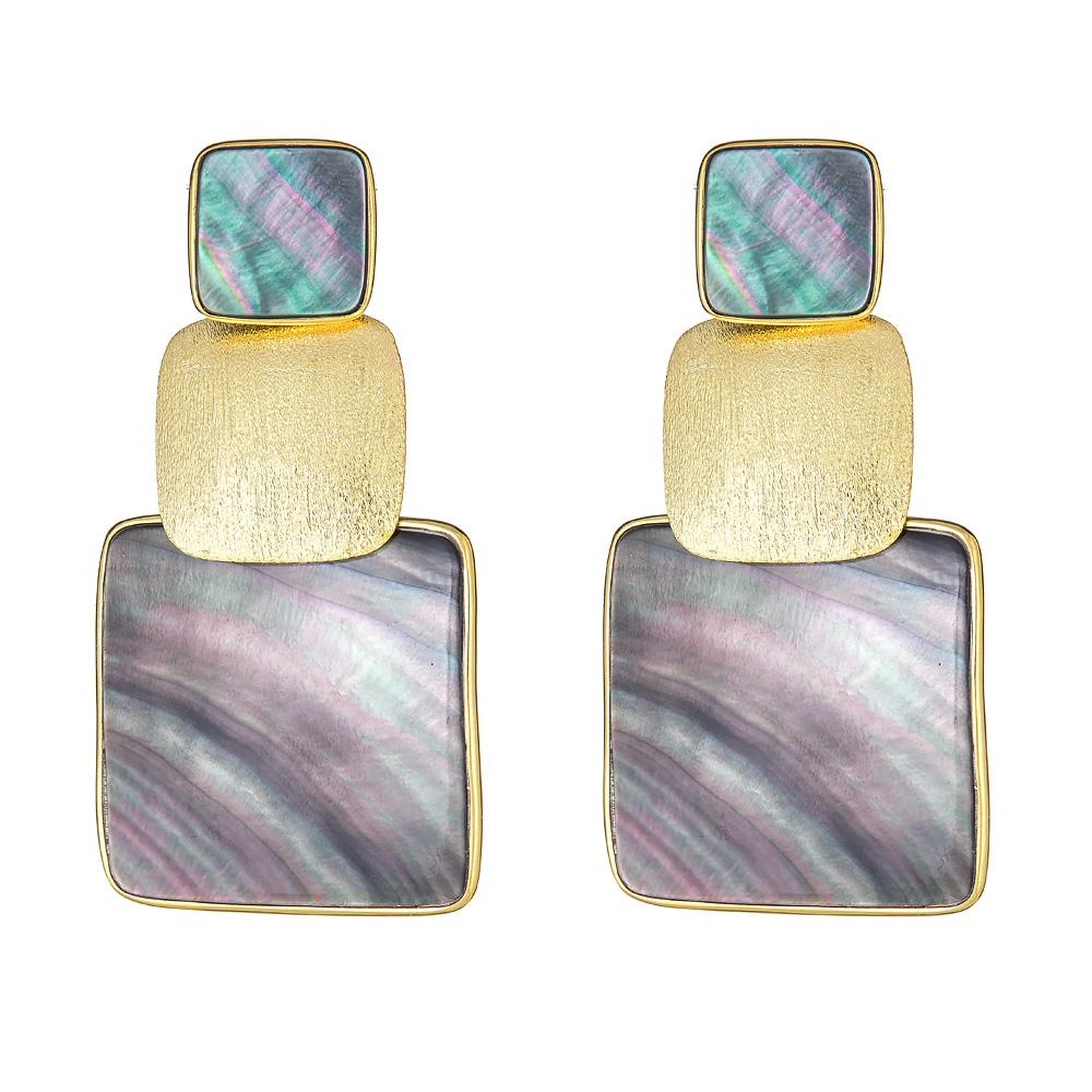 Box Stacked Earring