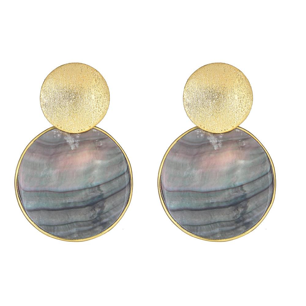 Mini Pebble Stack - Black Mother of Pearl