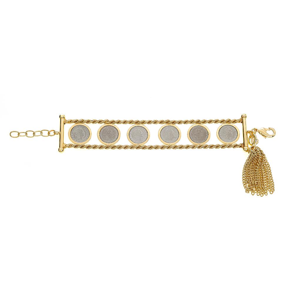 Villanelle Six Coin Bracelet