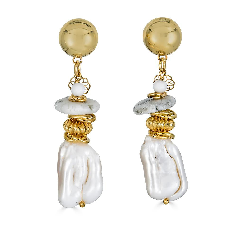 Positano Earring - White