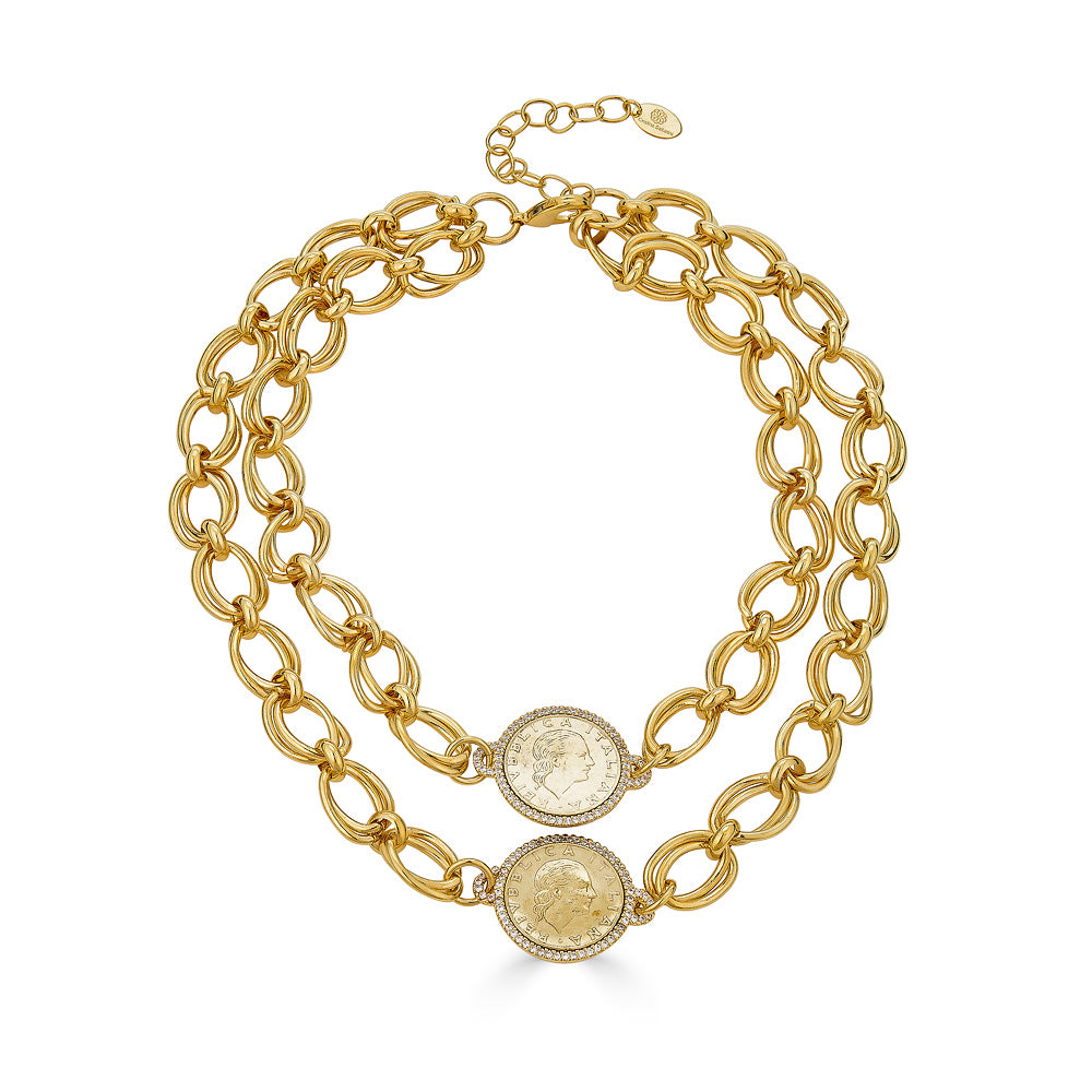 Faye Double Chain Necklace