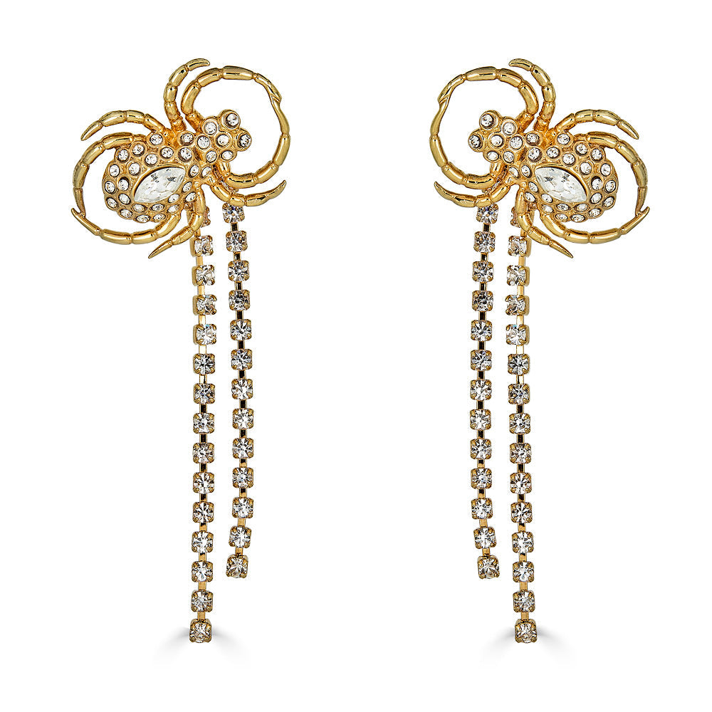 Spider Fringe Earring - Gold