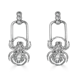 Spider Drop Earring - Gold