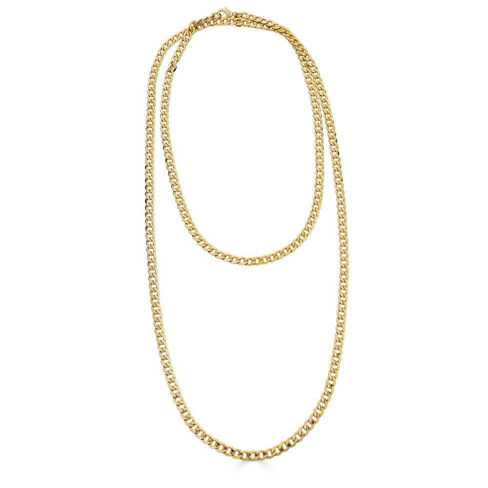 Infinity Long Chain Necklace - Gold