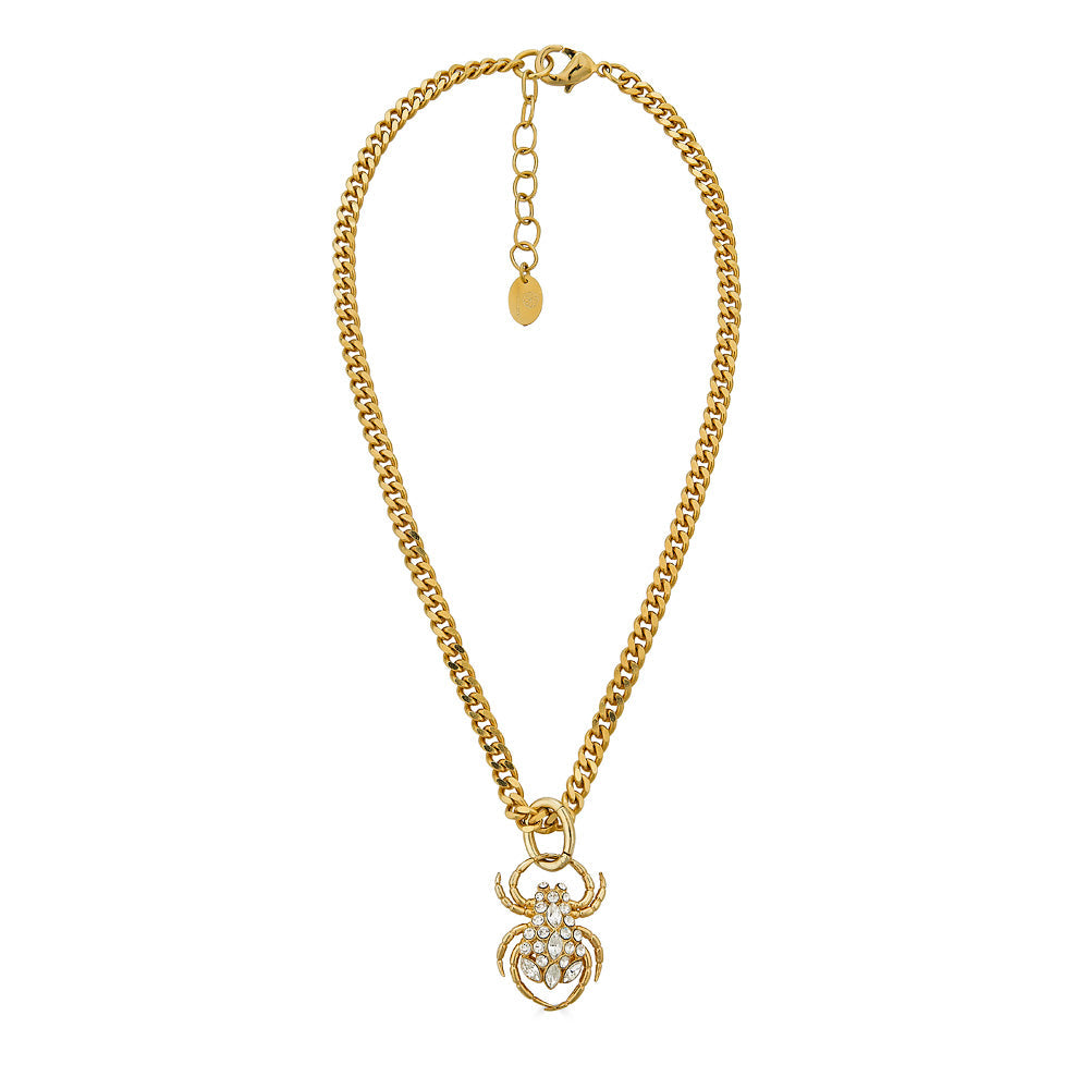 Spider Chain Pendant- Gold