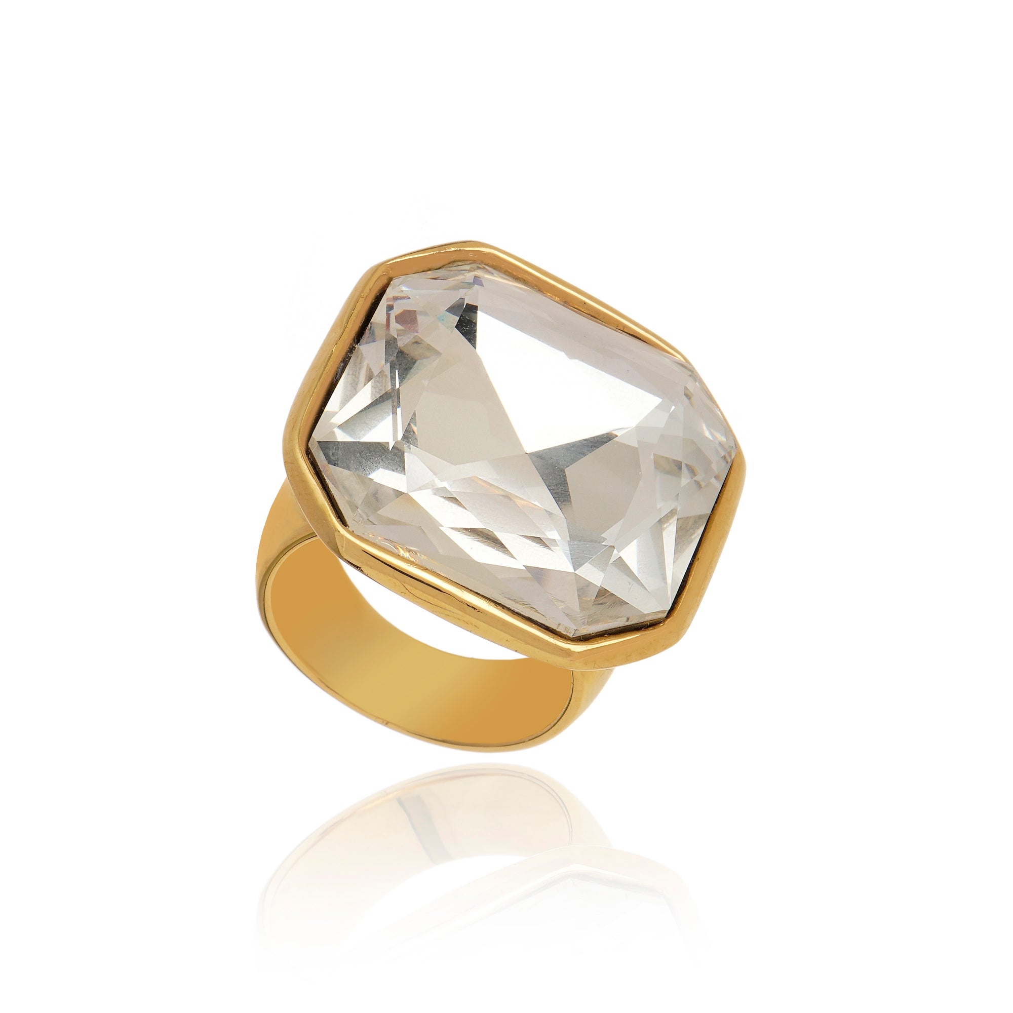 Discover Ring Crystal Gold